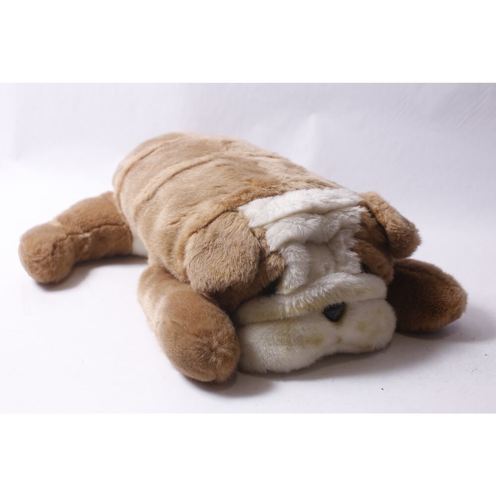 Mervyn's Floppy Friends Bulldog LARGE Plush Dog Stuffed Animal ~ 260420-WH 1085